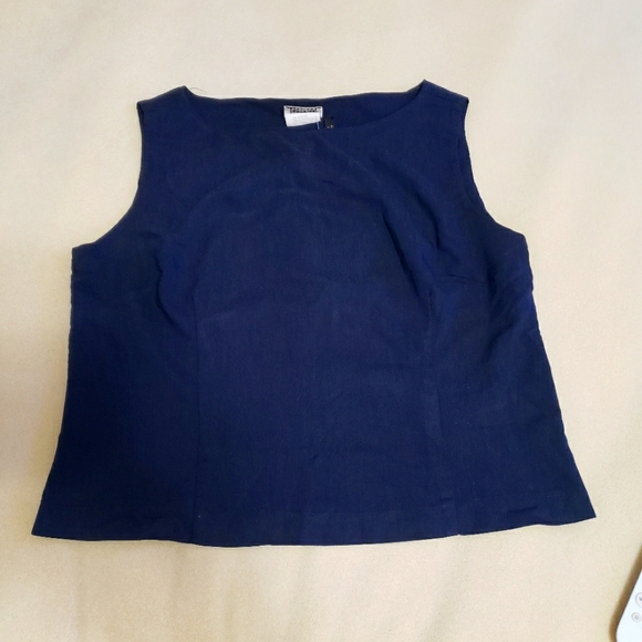 Tops - Braemar sleeveless navy blouse